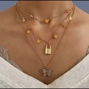 Pretty Gold Layered Necklace